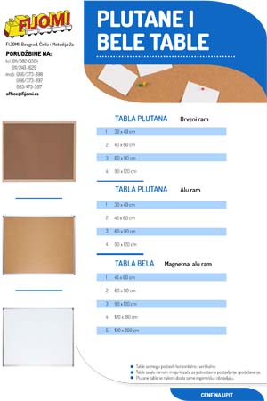 PLUTANE I BELE TABLE